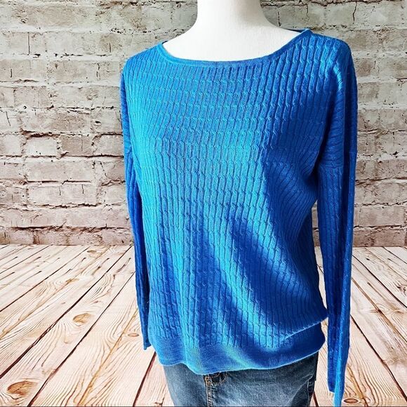 J. Crew lightweight cable knit sweater - Picture 1 of 6